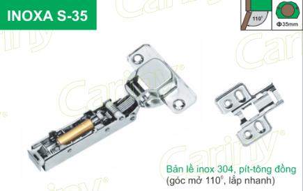 Bản lề inox pít-tông đồng - Cariny