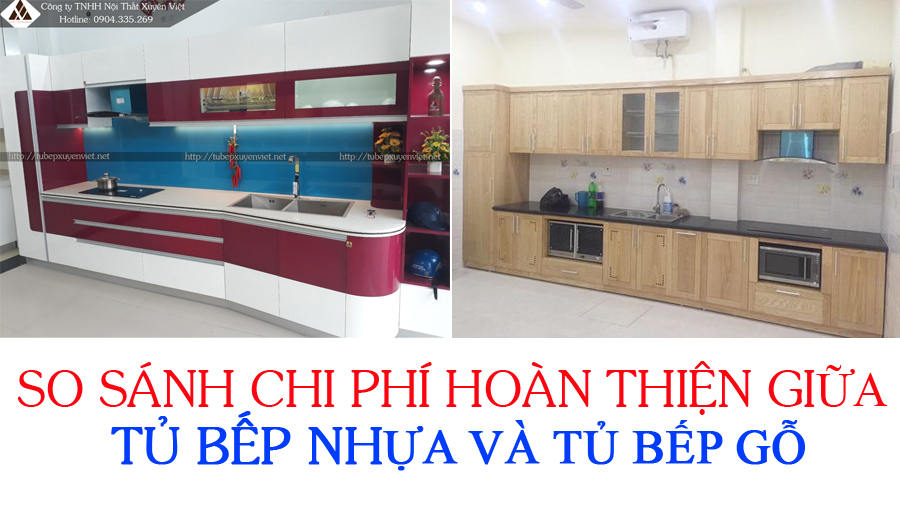 tủ bếp gỗ việt