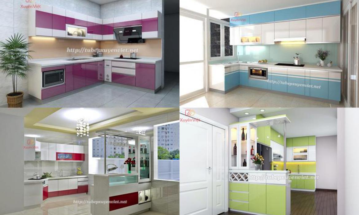 Căn bếp hiện đại với sắc màu cá tính hồng hay xanh?