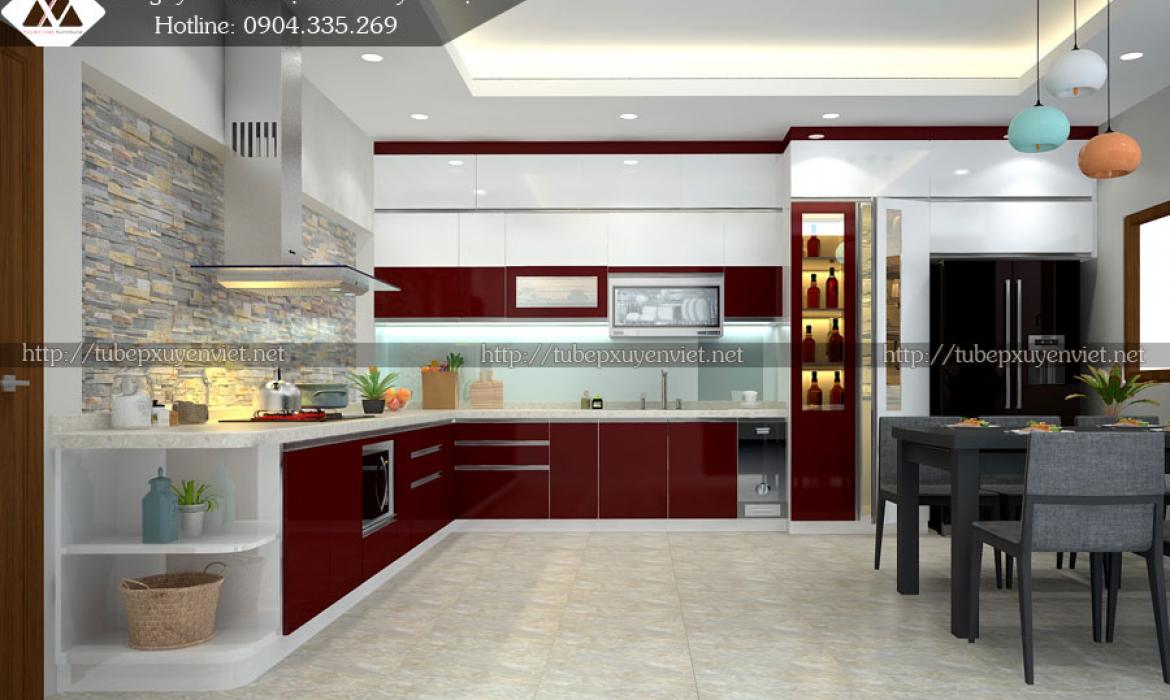 Nhà bếp hiện đại phong cách Châu Âu