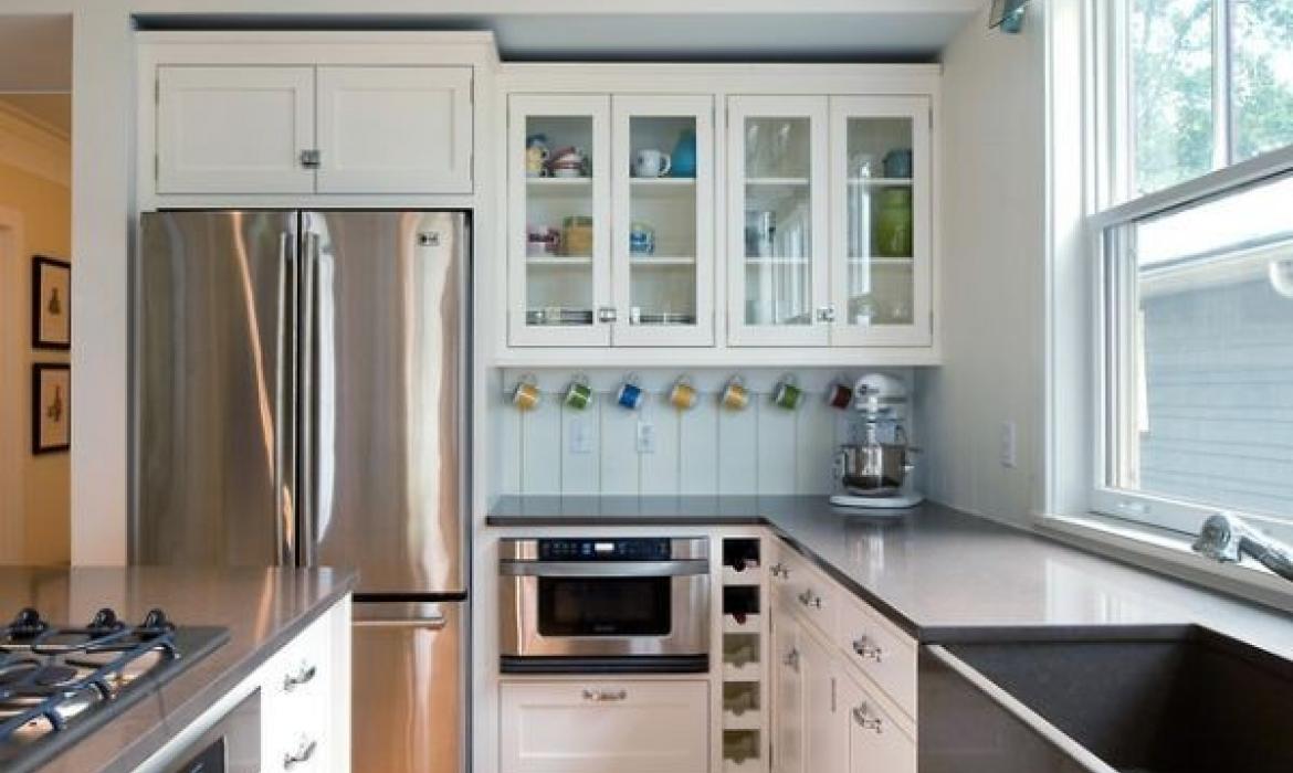 Những ý tưởng thiết kế tủ bếp thông minh cho nhà chật