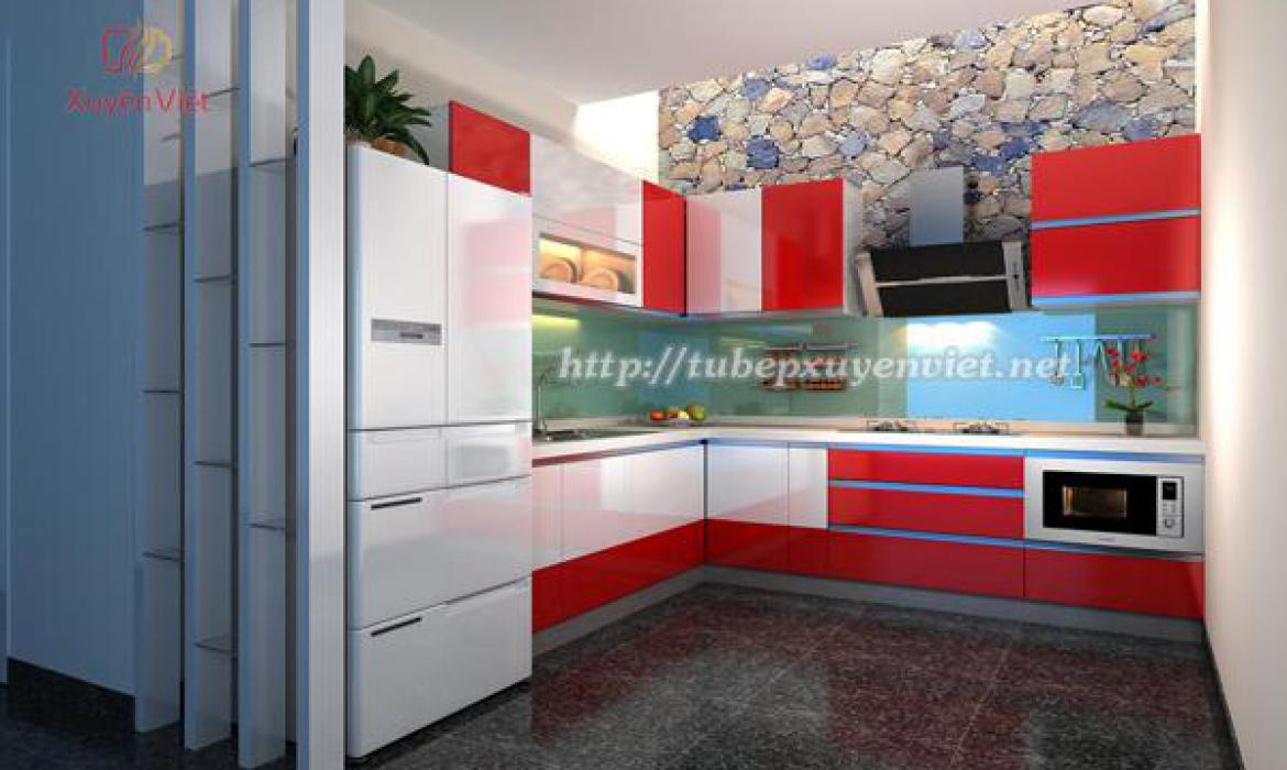 Phòng bếp đẹp nhà anh Dũng - Khu Flamingo Đại Lải Resort