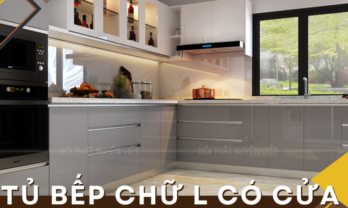  Tủ bếp chữ L có cửa sổ và lợi ích khi lắp đặt