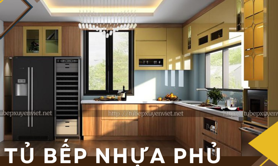  Tủ bếp nhựa phủ laminate cao cấp cho phòng bếp hiện đại