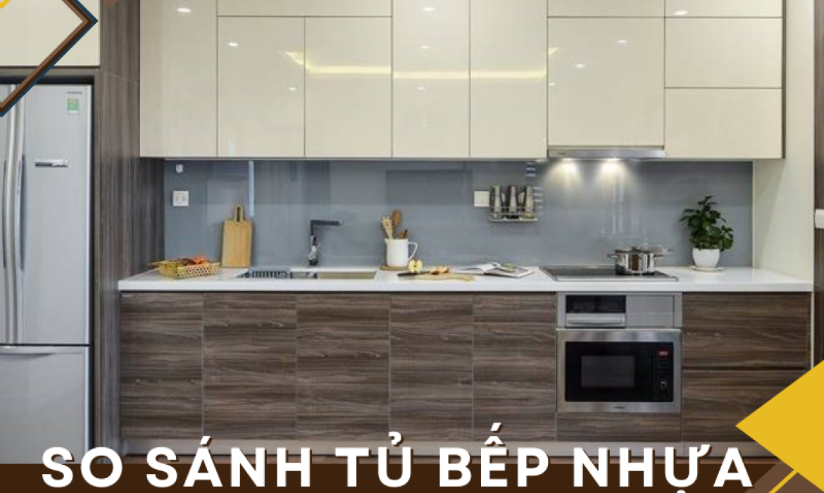 So sánh tủ bếp nhựa Picomat và PVC