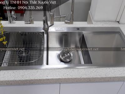 Chậu rửa đôi GJS 1150R - Inox 304 (Korean)