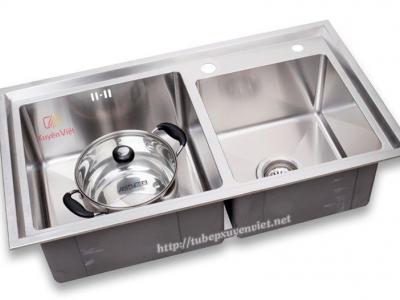 Chậu rửa đôi GJS-7848 - Inox 304 (Korean)