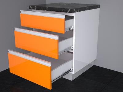 Tủ dưới có 3 ngăn kéo KT600