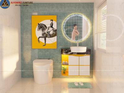 Tủ lavabo treo tường hiện đại cho nhà tắm XVL874