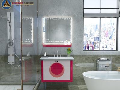 Tủ lavabo XVL851 cho những cô nàng thích sự ngọt ngào