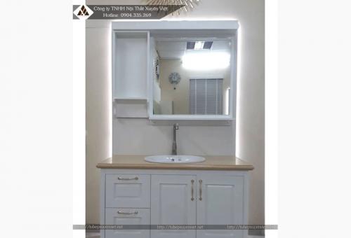 Tủ lavabo nhựa kiểu tân cổ điển LBK116 (Hàng bán sẵn)