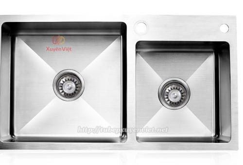 Chậu rửa đôi GJS-7647 - Inox 304 (Korean)