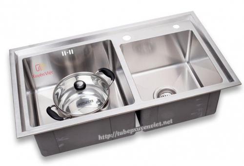Chậu rửa đôi GJS-7848 - Inox 304 (Korean)