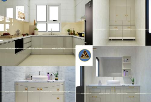 Com tủ bếp - tủ lavabo - tủ đồ cô Yến - Hoàng Đạo Thúy