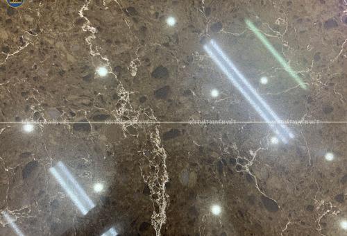 Đá thạch anh nhân tạo màu nâu PQ243
