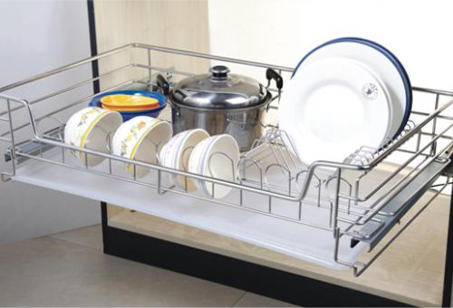 Giá nồi bát đĩa inox sợi vuông - BAT GNĐNS