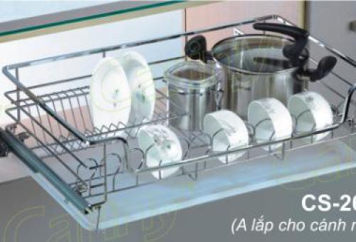 Giá đựng bát đĩa inox sợi vuông - Cariny