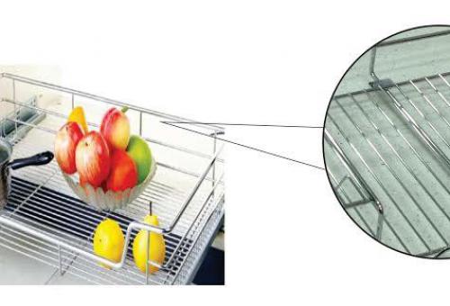 Giá rút xoong nồi inox sợi vuông - GNĐNS