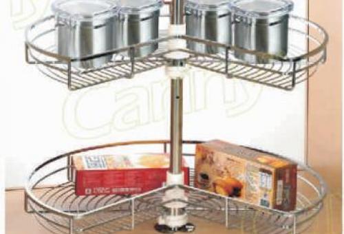 Mâm xoay 270 inox sợi tròn - Cariny