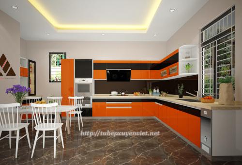 Mẫu tủ bếp nhà bác Hồng - Hải Phòng XV30016