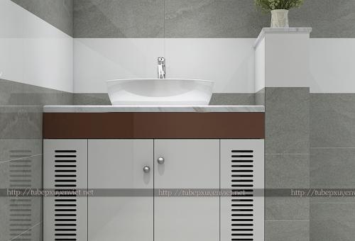 Mẫu tủ chậu lavabo nhà chị Thanh - Gò Vấp XVL691