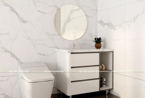 Mẫu tủ lavabo chân đứng đẹp XVL769