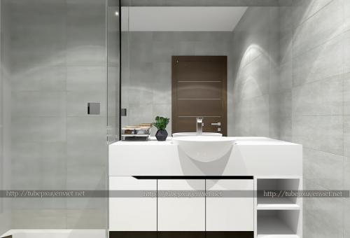 Mẫu tủ lavabo đẹp cho nhà tắm XVL711