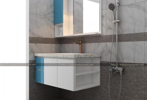 Mẫu tủ lavabo nhựa hiện đại XVL719