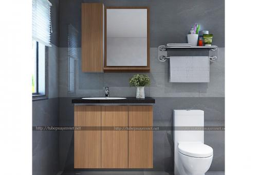 Mẫu tủ lavabo nhựa nhà vệ sinh XVL661
