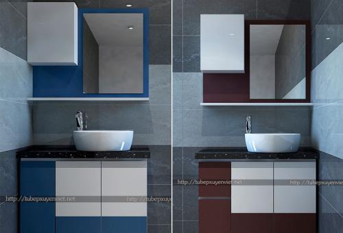 Mẫu tủ lavabo nhựa tphcm XVL652