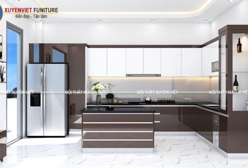 Phòng bếp đẹp hiện đại nhà anh Tuấn - Hóc Môn, TP HCM