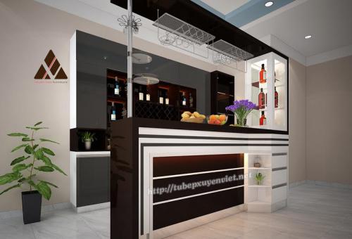 Quầy bar và tủ rượu hiện đại cho anh Châu XV27616