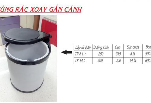 Thùng rác xoay gắn cánh TR