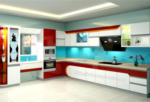 Kiểu cách tủ bếp đẹp nhà anh Châu - Hải Phòng XV21516