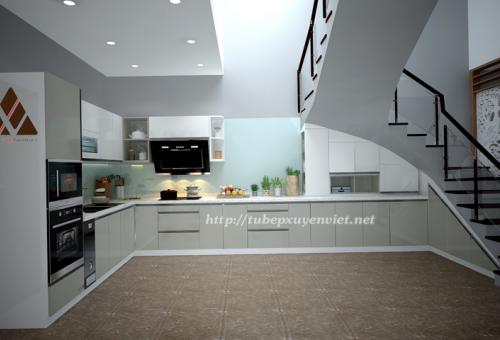 Tủ bếp hiện đại nhà chị Hằng - Hà Nội XV28116