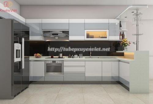 Tủ bếp có quầy bar - XV016