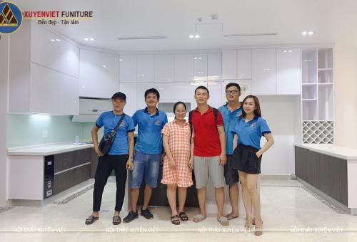 Đã mắt với bộ tủ bếp nhà anh Thi - Thủy Nguyên, Hải Phòng