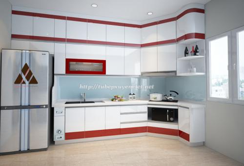 Tủ bếp đẹp theo phong thủy nhà chú Băng XV26816
