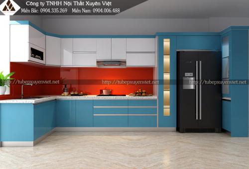 Tủ bếp đẹp hiện đại nhà anh Hưng - Quận 11, HCM
