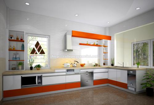 Tủ bếp nhựa cao cấp nhà anh Hướng - Hải Phòng XV28516