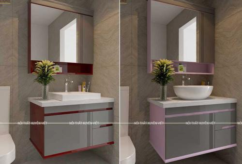 3 mẫu tủ lavabo 3 phong cách cho 1 gia đình XVL753