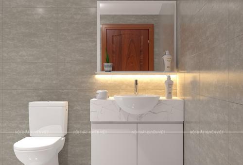 Tủ lavabo chân đứng tông trắng XVL886