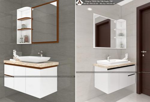 Tủ lavabo bằng nhựa đóng theo yêu cầu XVL659