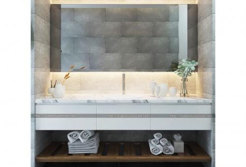 Tủ lavabo đẹp kiểu hiện đại XVL660
