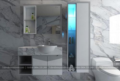 Tủ lavabo kèm tủ đồ trong nhà tắm LBK3013