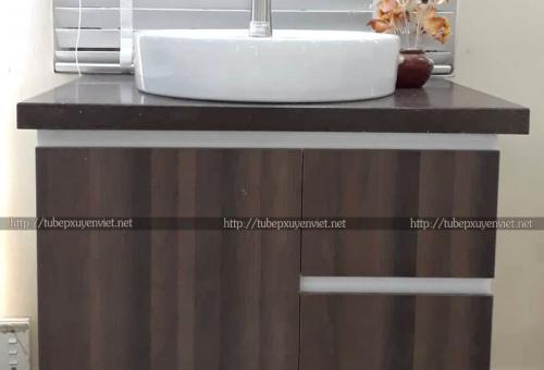 Tủ chậu lavabo nhựa mặt đá LBK111( Hàng bán sẵn)