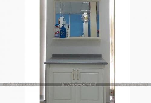 Tủ lavabo nhựa tân cổ điển LBK115 (Hàng bán sẵn)