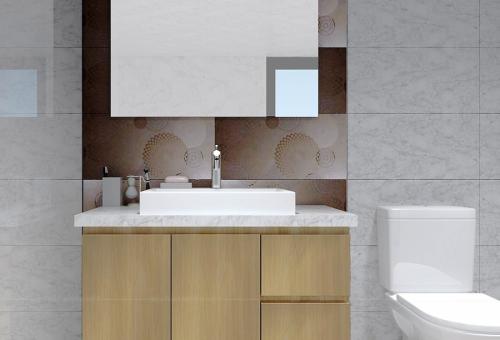 Tủ lavabo treo tường bằng nhựa pvc XVL881