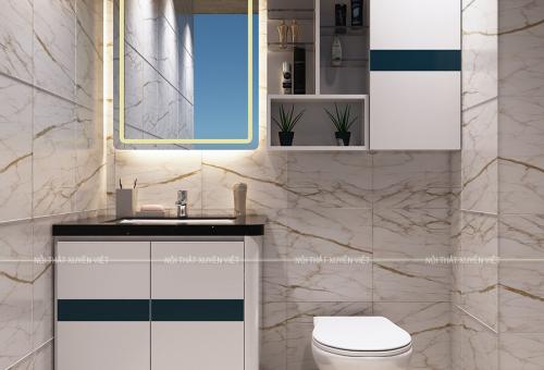 Tủ nhà tắm bằng nhựa pvc siêu chịu nước XVL882