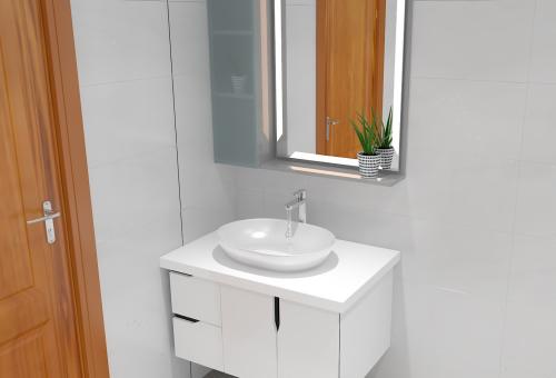 Tủ nhựa lavabo cao cấp XVL895 - chị Nhung Thủy Nguyên, Hải Phòng